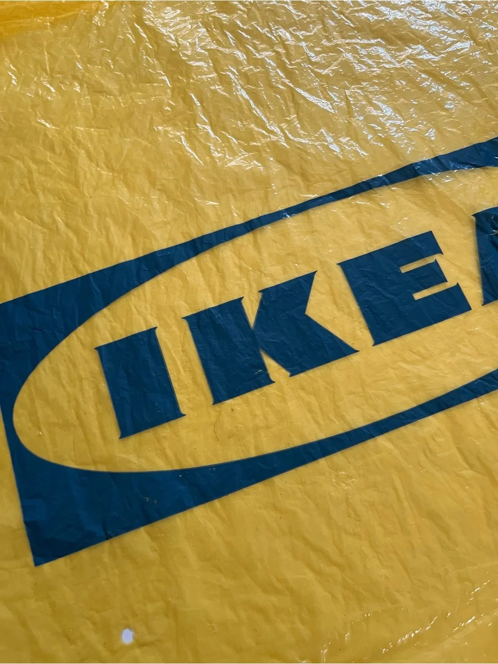IKEA vintage yellow blue bag